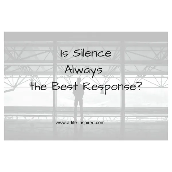 Silence Isn’t Always the Christian Thing To Do